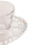 Imagem de Kit 4 Xícaras De Café 85Ml Com Pires Coração Pearl - Wolff