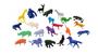Imagem de Kit 40 Animais Zoológico Colorido Plástico Bichos Brinquedo