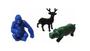 Imagem de Kit 40 Animais Zoológico Colorido Plástico Bichos Brinquedo