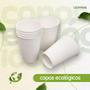 Imagem de Kit 40 Copos Papel Branco 266ml Biodegradável Café Chá Expresso