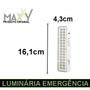 Imagem de Kit 40 Luminária de Emergência 30 LED SLIM