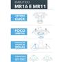 Imagem de Kit 40 Spot Embutir Quadrado Recuado Mini Dicroica Mr11 Branco