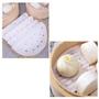 Imagem de Kit 400 Folhas Papel Furos Para Panela De Bambu 30 Cm
