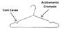 Imagem de Kit 40X Cabides Ganhco De Roupas Aço Cromado Com Cavas