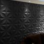 Imagem de Kit 44 Placas Painel Decorativa Revestimento Cor Preta 11 M²