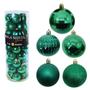 Imagem de Kit 45 Bolas De Natal Mista Verde 4cm Decoração Árvore