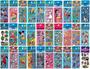 Imagem de Kit 480 Cartelas Adesivo Infantil Sticker Vários Personagens de Menino e Menina
