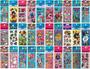 Imagem de Kit 480 Cartelas Adesivo Infantil Sticker Vários Personagens de Menino e Menina