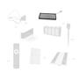 Imagem de Kit 4un Filtro HEPA Compatível com Robô Aspirador Karcher RCV1