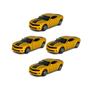 Imagem de Kit 4x Brinquedo Camaro Colecionável Amarelo - AP TOYS