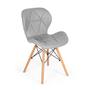 Imagem de Kit 4x Cadeira de Jantar Charles Eames Eiffel Slim Estofada