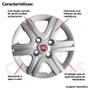 Imagem de Kit 4x Calota Fiat Palio Mille Fire Aro 13 com Emblema 080cb