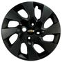 Imagem de Kit 4X Calota Gm Chevrolet Aro 15 Preto Emblema 195Cp