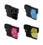 Imagem de Kit 4x Cartuchos Compatíveis Brother LC61 LC65 Novos  DCP145C DCP385C MFC290C  Microjet