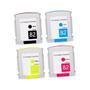 Imagem de Kit 4x Cartuchos Compatíveis para 82 CH565A C4911A C4912A C4913A  Plotter Designjet 510 séries