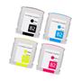 Imagem de Kit 4x Cartuchos Compatíveis para 82 CH565A C4911A C4912A C4913A  Plotter Designjet 510 séries
