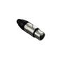 Imagem de Kit 4x Conectores XLR Wireconex WC1003 Fêmea cabos 3 Polos