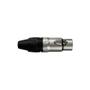 Imagem de Kit 4x Conectores XLR Wireconex WC1003 Fêmea cabos 3 Polos