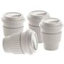 Imagem de Kit 4x Copo Fibra de Bambu 380ml Nature Eco TopGet Cinza