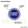 Imagem de Kit 4X Emblemas Resinados Fiat Logo ul 48 Mm