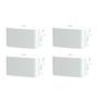 Imagem de Kit 4x Interruptor Simples Lunare Up Schneider S40010 Branco