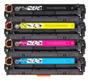 Imagem de Kit 4x Toner Compatível Com Cf410a Cf411a Cf412a Cf413a
