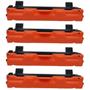 Imagem de Kit 4x Toner Compatível com TN-1000 TN-1060 para DCP-1612w DCP-1510 DCP-1602 DCP-1518 HL-1210w Preto 1.000