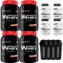 Imagem de KIT 4x Whey Protein Waxy Whey 900g + 4x POWER Creatina 100g + 4x Coqueteleira - Bodybuilders