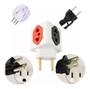 Imagem de Kit 5 Adaptador Cubo P/ Tomada 10a-20a 110v/220v Resistente