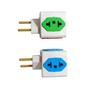 Imagem de Kit 5 Adaptador Tomada Benjamin Cubo 4 Entradas 3 Pinos 10A/20A Plug Universal