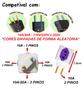 Imagem de Kit 5 Adaptador Tomada Benjamin Cubo 4 Entradas 3 Pinos 10A/20A Plug Universal