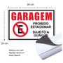 Imagem de Kit 5 adesivos: garagem proibido estacionar