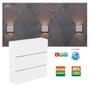 Imagem de Kit 5 Arandela Led Externa De Parede  6w 3000k Pilar Moderna Muro Prova D'água  Ip65 Taschibra