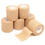 Imagem de Kit 5 Bandagem Elástica Adesiva Flexível Atadura Coban 5cm X 4,5m