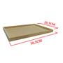 Imagem de Kit 5 Bandeja Retangular Lisa Simples 30,5x20,5x2 Mdf Madeira