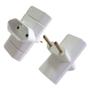 Imagem de Kit 5 Benjamin T Adaptador de Tomada 3 Saídas 2P 10A 250V Com Inmetro