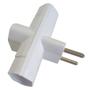 Imagem de Kit 5 Benjamin T Adaptador de Tomada 3 Saídas 2P 10A 250V Com Inmetro