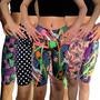 Imagem de Kit 5 Bermudas Femininas Justas Cós Estampas Sortidas Suplex Pp ao Plus Size