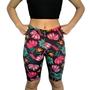 Imagem de Kit 5 Bermudas Femininas Justas Elástico Estampas Sortidas Suplex PP ao Plus Size