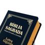 Imagem de Kit 5 Biblias Sagrada Letra Gigante Luxo Popular Variadas - Com Harpa - RC - REI DAS BIBLIAS