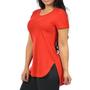 Imagem de Kit 5 Blusas Mullet Gola Redonda Feminina Camisetas Longas Longline