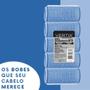 Imagem de Kit 5 Bobes Autoaderentes p/ Cabelo Profissional Azul N3 Vertix