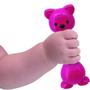 Imagem de Kit 5 Brinquedos Chocalho de bebe mordedor divertido infantil animais Menino menina Pote Urso c/alça