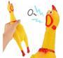 Imagem de Kit 5 Brinquedos Pet Mordedor Borracha Frango Galinha para cães cachorros Pets - Pequeno