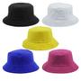 Imagem de Kit 5 Bucket Liso, Preto, Branco, Amarelo, Azul Royal E Pink