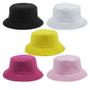 Imagem de Kit 5 Bucket Liso Preto, Branco, Amarelo, Pink E Rosa Claro