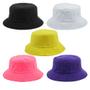 Imagem de Kit 5 Bucket Liso Preto, Branco, Amarelo, Rosa Neon E Roxo