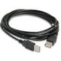 Imagem de Kit 5 Cabo Extensão Usb 1.8 Metros 2.0 Extensor Macho Fêmea