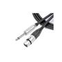 Imagem de Kit 5 Cabo Microfone e Violão Mono P10 para XLR 5 Metros