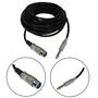 Imagem de Kit 5 Cabo Microfone e Violão Mono P10 para XLR 5 Metros